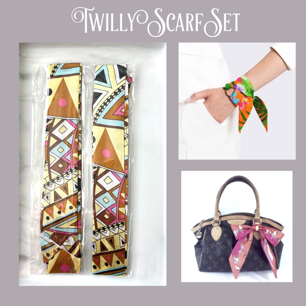 Handbag Skinny Scarf Set • 3/$20